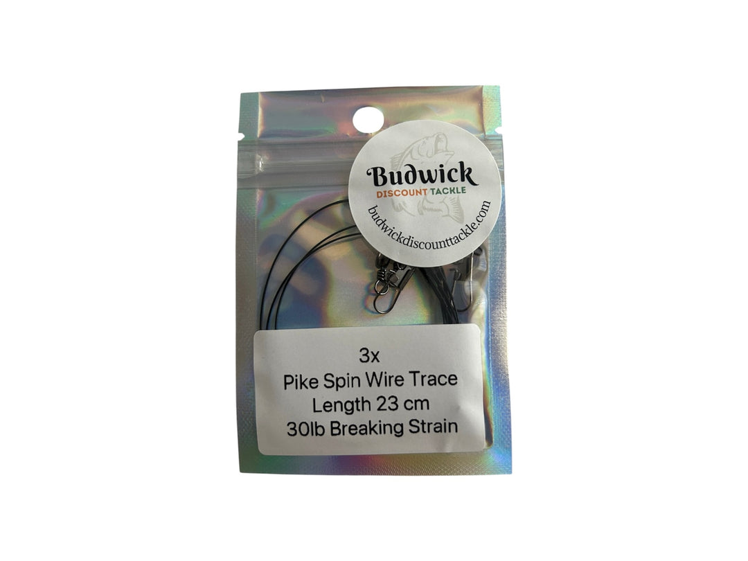 Budwick Pike Spinning Wire Traces 30lb b/s x 3