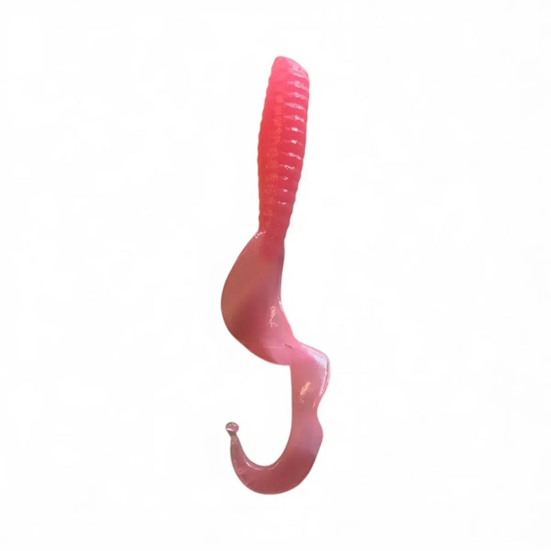 4in Pink Curly Tail