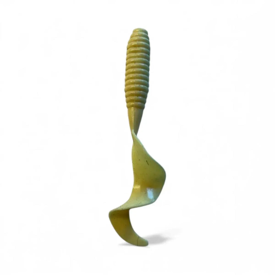 4in Yellow Curly Tail
