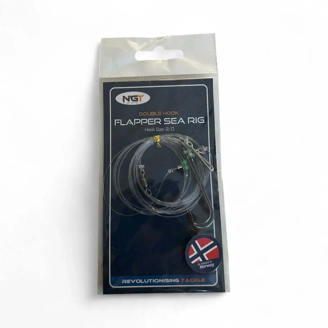 NGT Flapper Sea Fishing Rig Double Hook